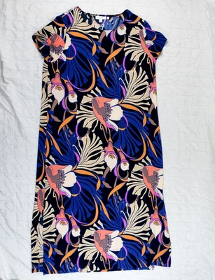 Новый без ЯРЛЫКОВ Chico's 3 женщин XL путешественников черный цветочный круглый вырез макси платье эластичной - Изображение 1 из 4