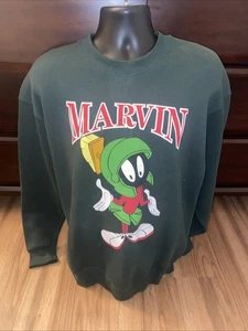 Vintage Marvin The Martian Sweatshirt Crewneck Gr. XL Looney Tunes - Bild 1 von 7