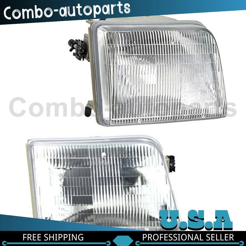 Conjunto de faros izquierdo derecho para Ford Ranger 1993-1997 Foto 1 de 3