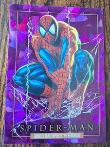 Spider-Man 2024 Marvel Masterpieces'92 Platinum 🇺🇸 Purple Crystals - Picture 1 of 5