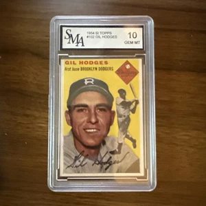 1954 Sports Illustrated Topps Gil Hodges #102 Dodgers HOF SMA 10 Gem Mint - Picture 1 of 2