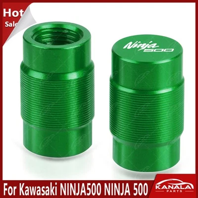 1Pair For Kawasaki NINJA500 Motorcycle Accessories Wheel Tire Valve Cap Cover Foto 1 de 3