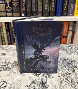 SIGNED! The Titan's Curse By Rick Riordan (Hardcover) First Edition/Print, VG - Picture 1 of 18
