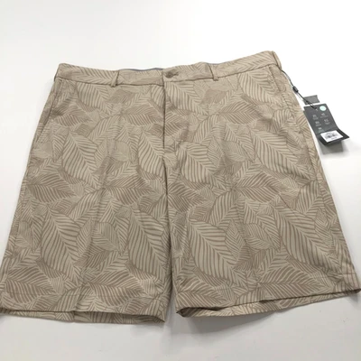 Pantalones Cortos Planos de Golf Walter Hagen Perfect 11 NUEVOS 40 (Ajuste 40W) 10" Bronceados Estampado Completo Foto 1 de 4