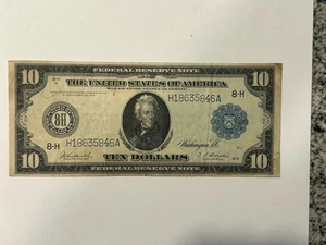 1914 $10 St Louis LARGE Size  Reserve Note! D35 - Picture 1 of 8