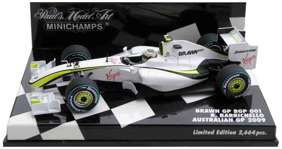 Minichamps Brawn BGP001 Australia GP 2009 - Rubens Barrichello 1/43 Scale - Image 1 of 1