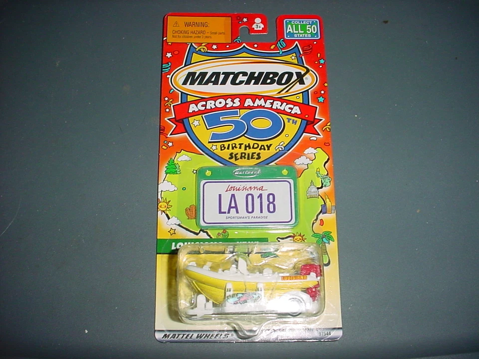 MATCHBOX ACROSS AMERICA LOUISIANA RAFT BOAT #018 FREE USA SHIPPING - Image 1 of 1