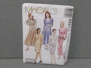 MCCALL'S PATTERN 6941 Vintage 1990s Woman Size 20 - 24 PETITE-ABLE SKIRT JACKET - Picture 1 of 3