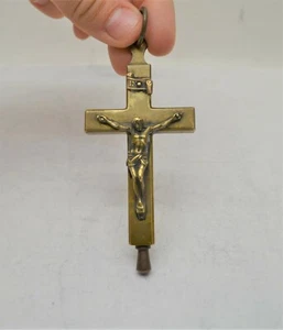 + Bella antica croce reliquia + calice co + 3 3/4" ht. (CU5010) - Foto 1 di 7