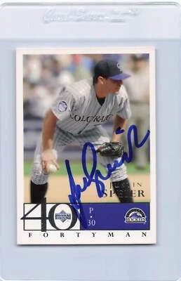 2003 UD 40 Man #759 Justin Speier Rockies Signed Auto *J2108 - Image 1 of 2
