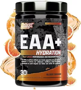 Nutrex Research EAA+ BCAAs Hydration Blood Orange Powder For Muscle Recovery - Picture 1 of 6