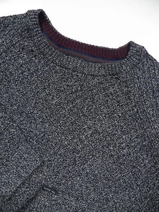 TED BAKER LONDON NWOT MENS 6 XXL CREWNECK SWEATER 10% WOOL MARLED GREY CHARCOAL - Bild 1 von 4