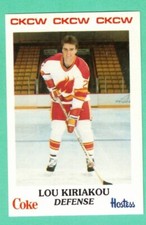 (1) LOU KIRIAKOU  1984-85 AHL MONCTON GOLDEN FLAMES  NM+  (G2870)