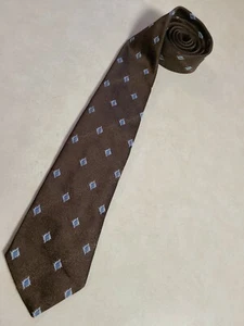 VTG 70's Brown Golden Clasp Tie by Prince Consort Men's Tie Neckwear - Imagen 1 de 6