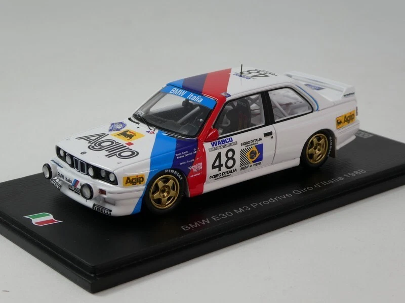 Spark Bmw M3 E30 #48 Zanussi Amati Cecotto Giro D'Italia 1988 1/43 Si021