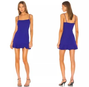 Sexy Mini Vestido de Peluche Lovers & Friends en Cobalto Pequeño Giro Cóctel Prendas para Club nocturno - Imagen 1 de 11