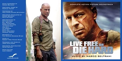 Live Free Or Die Hard Complete Score 2CD Marco Beltrami - Imagen 1 de 4
