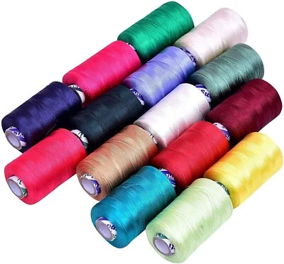 Embroidery Threads Kits 15 Colors Spools for Machine Sewing - Image 1 of 2