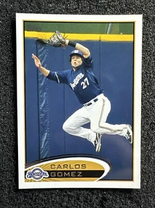 CARLOS GOMEZ #146 2012 Topps Béisbol Cantidad Milwaukee Brewers - Imagen 1 de 3