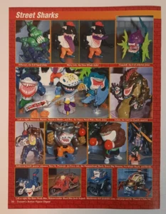 Figuras de acción STREET SHARKSS Mattel Toys ~ Revista vintage años 90 PÁGINA DE VISTA PREVIA - Imagen 1 de 1