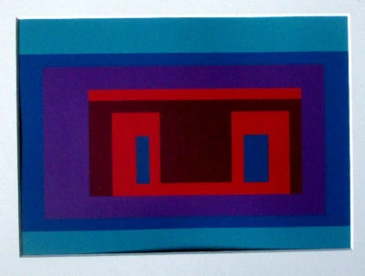 Serigrafía original Josef Albers Variation One Themas 22x16, con marco, Foto 1 de 4