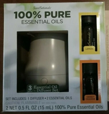 Scentsationals Essential Oil Diffuser Set Lemon Sweet Orange  - Image 1 of 4