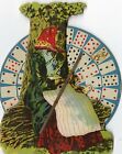 Antique 1920s-1930s Gypsy Fortune Teller Game With Mechanical Spinning Wheel, Ca