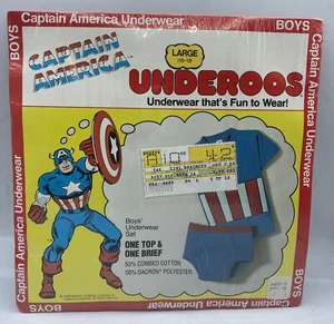 Sealed 1979 Marvel Comics Captain America Underoos Stan Lee - Marvelmania! Large - Picture 1 of 6