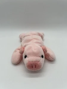 RARE RETIRED TY Beanie Babies 1993 Squealer The Pig PVC Pellets Collectibles - Bild 1 von 8