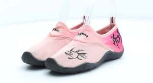 Hot Tuna Girls Pink Colourblock Polyester Slip On Casual UK 13 EU 31 - Aqua Shoe