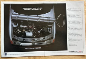 Publicidad original vintage Peugeot 205 GTI 1990 automotriz - Imagen 1 de 1