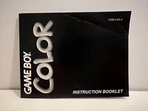 Gameboy Color Instruction Booklet Console System Manual 1998 CGB-USA-2 - Picture 1 of 3