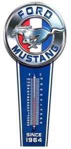 Ford Mustang Since 1964 Thermometer 17" Metal Aluminum Sign Garage Man Cave New - Picture 1 of 1