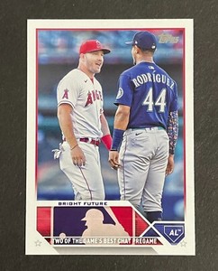 2023 Topps Update Veteran Combos Mike Trout/ Julio Rodriguez US132