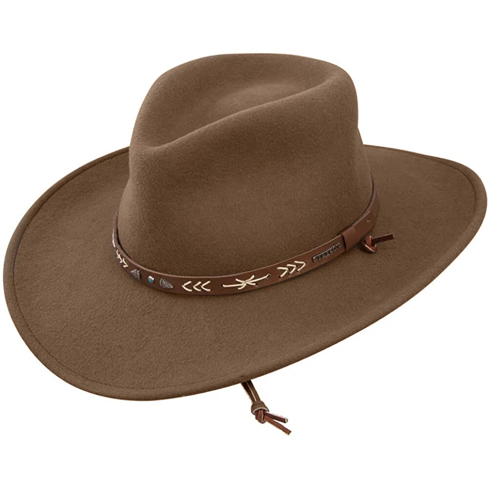 Stetson Water Repellent Crushable Hat - SANTA FE - mushroom Color - M M