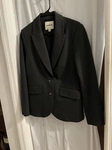 Boden Gray Marylebone Jersey Blazer Sz 12 Two Button Business Wear - Picture 1 of 6