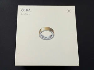 NEW SEALED Oura Ring 4 Smart Ring 4th Gen. Size 8 Gold Color Activity Tracker - Picture 1 of 2