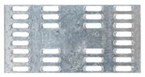 MP 2 in. x 4 in. Placa de reparación galvanizada calibre 20 (paquete de 100) MP24 - Imagen 1 de 3