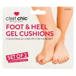 Set of 2 Foot And Heel Gel Cushions (1xFoot 1xHeel) Cushioning & Comfort 4 Feet - Picture 1 of 1