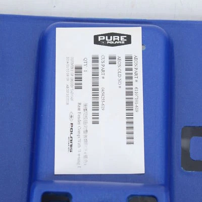 Guardabarros trasero Polaris Outlaw con calcomanías de advertencia número de pieza - 0454255-619 Foto 1 de 3