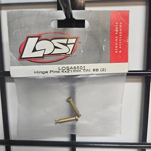 LOSI Hinge Pins 4 x 21mm Ti-Nitride 8B LOSA6501 - Foto 1 di 1
