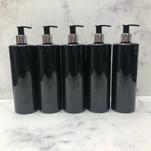 Mrs Hinch Pump Bottle Customisable Black or White Plastic Bath Reuse 500ml x 25 - Picture 1 of 11