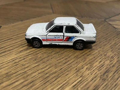 Majorette 229 BMW 325i White France Diecast Scale Model 1/56  - Image 1 of 4