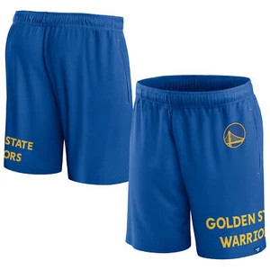 Men's Fanatics Royal Golden State Warriors Free Throw Mesh Shorts - Picture 1 of 3