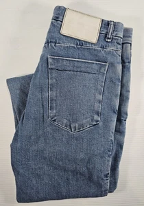 Bassike Jeans Blue Slim Relaxed W27/9 Tapered In-seam Side Pockets Made in Japan - Foto 1 di 12