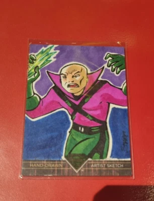 DC Comics Superman the Legend Hand Drawn Artist Sketch Card by Luke Smarto 1/1 - Image 1 of 4