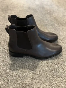 Cole Haan Men's 11.5 Hawthorne Chelsea Boot Dark Chocolate Leather C38727 - Picture 1 of 11