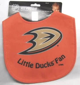 NHL Little Anaheim Ducks Fan Baby Infant ALL PRO BIB Orange by WinCraft - Picture 1 of 2