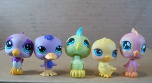 Set of 5 ~ Hasbro ~ Littlest Pet Shop ~ Birds ~ #12, #13, #858, #968, #1522 - Picture 1 of 5