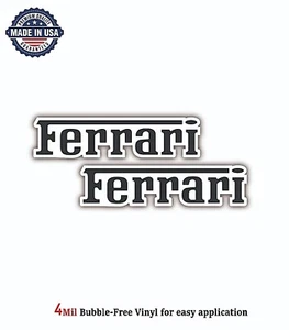 FERRARI ITALIA VINYL DECAL STICKER CAR TRUCK BUMPER 4MIL BUBBLE FREE US MADE - Picture 1 of 2